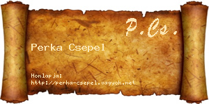 Perka Csepel névjegykártya